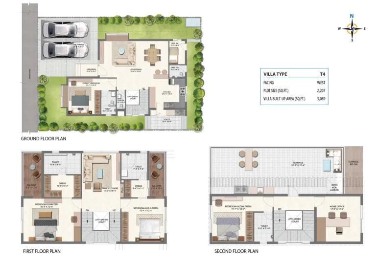 city with infinite life Floor plan V4 west