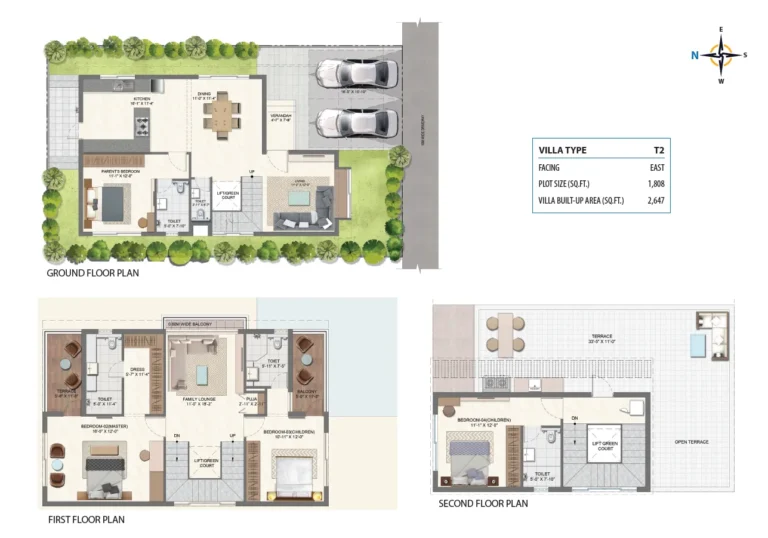 urbanrise city with infinite life Floor plan 4bhk V2 east